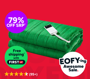 Kogan Washable Electric Heated Throw Blanket (Green, 160 x 130cm) Product Image