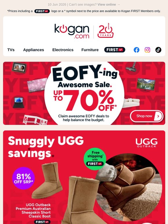 ONLY $44.99 🔥 UGG Outback Premium Short Classic Boot (81% OFF standard retail price)