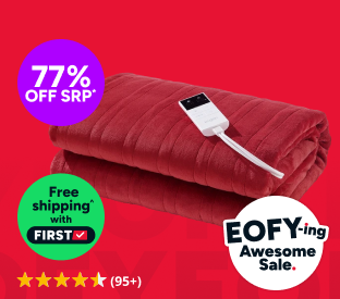 Kogan Washable Electric Heated Throw Blanket (Red, 160 x 130cm) Product Image