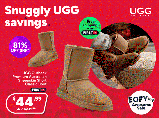UGG Outback Premium Australian Sheepskin Short Classic Boot