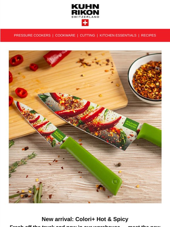 New Arrival: Colori+ Hot & Spicy Cutlery Set from Kuhn Rikon