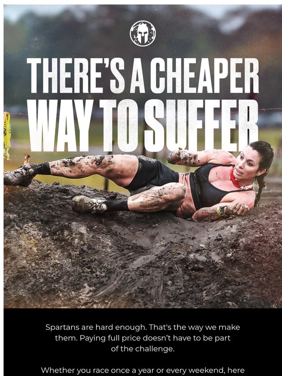 Race more. Spend less. Here's how.