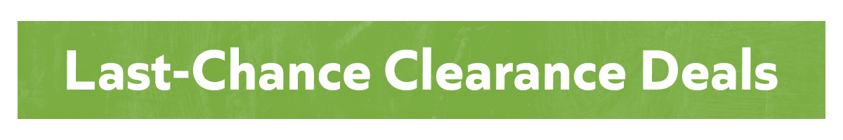 Last-Chance Clearance Deals