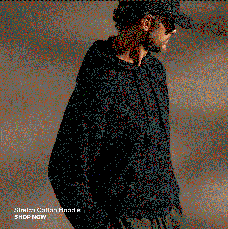 MEN'S STRETCH COTTON HOODIE