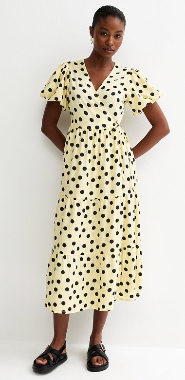 Dark Yellow Cotton Puff Sleeve Smock Mini Dress