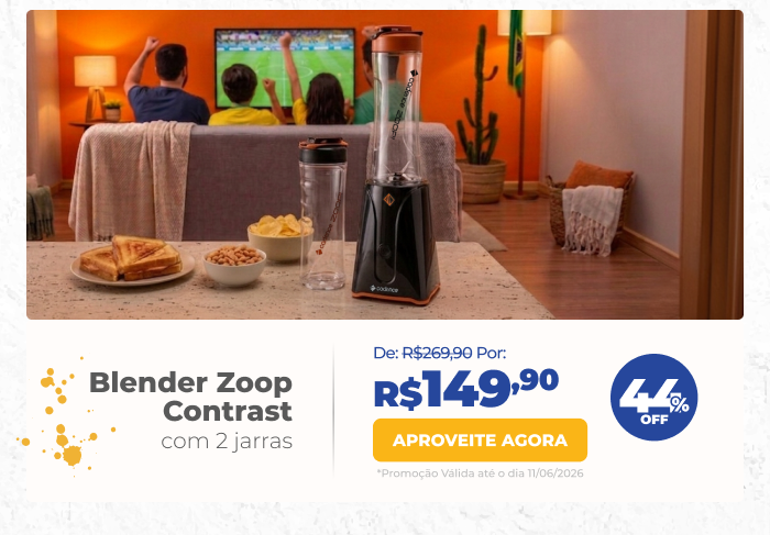 Blender Zoop Contrast Cadence com 2 Jarras