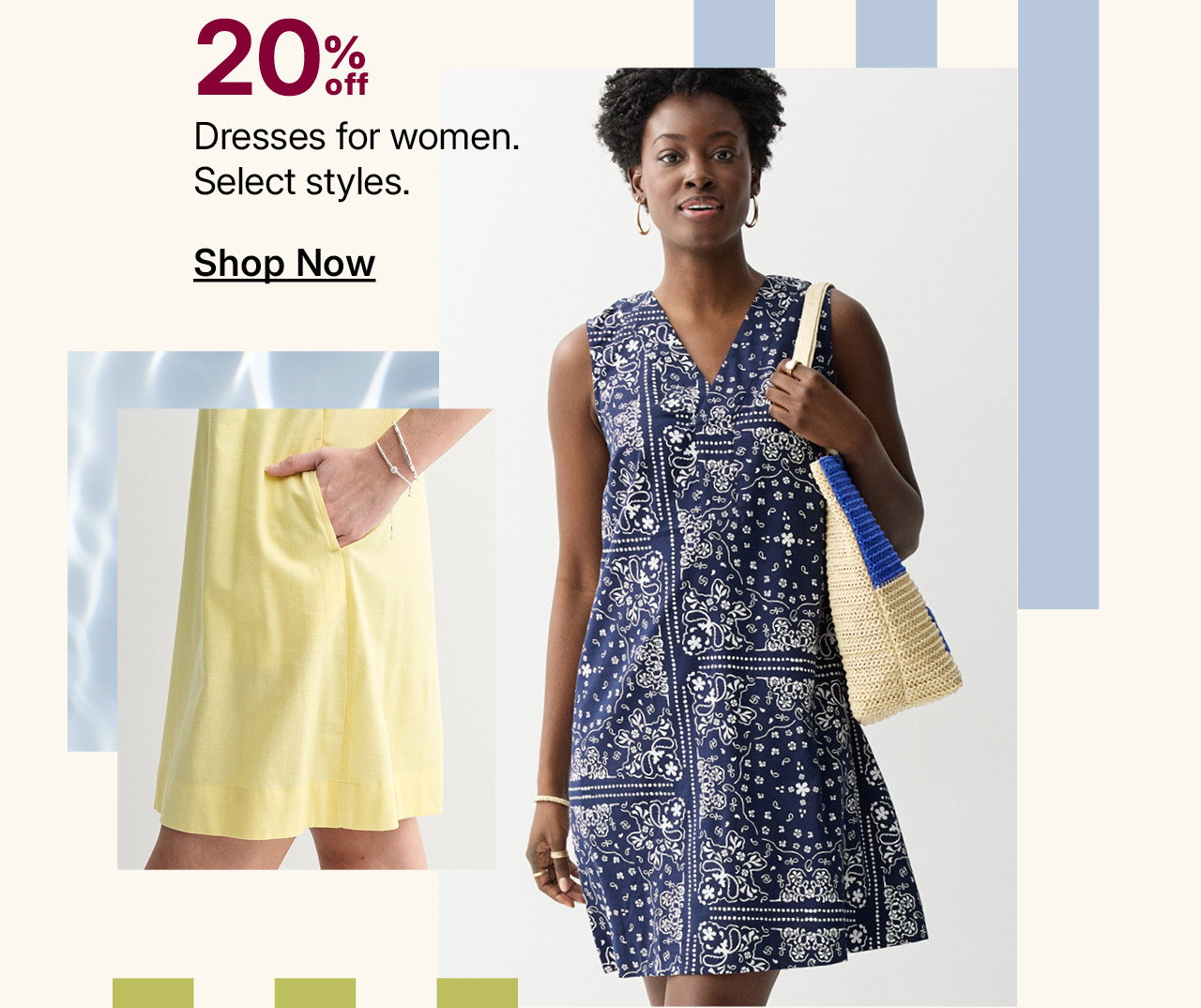 20% off dresses for women