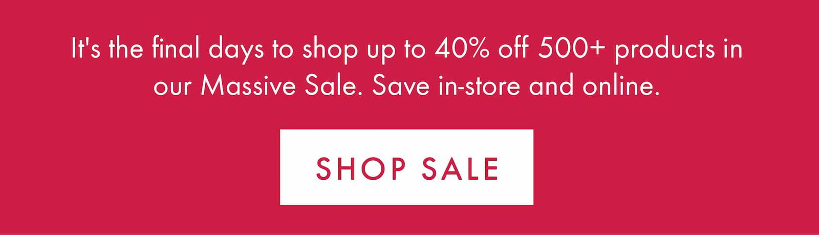 Massive Sale