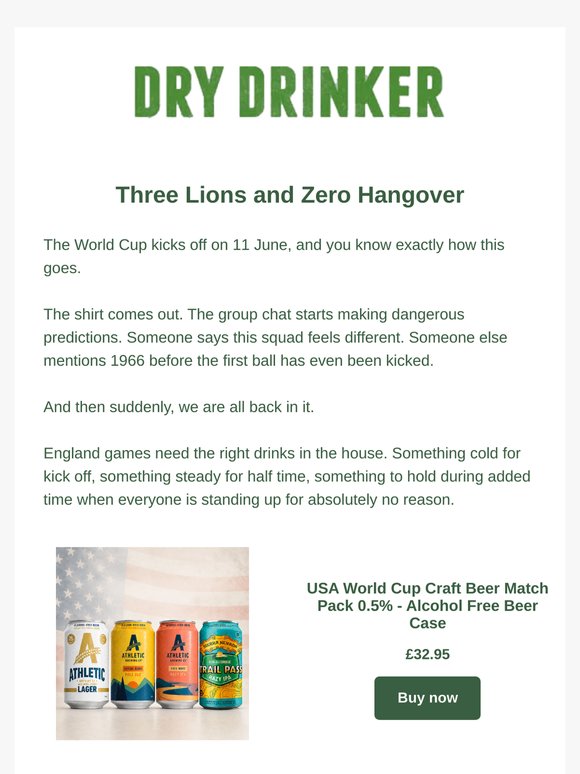 Stock up for England match nights