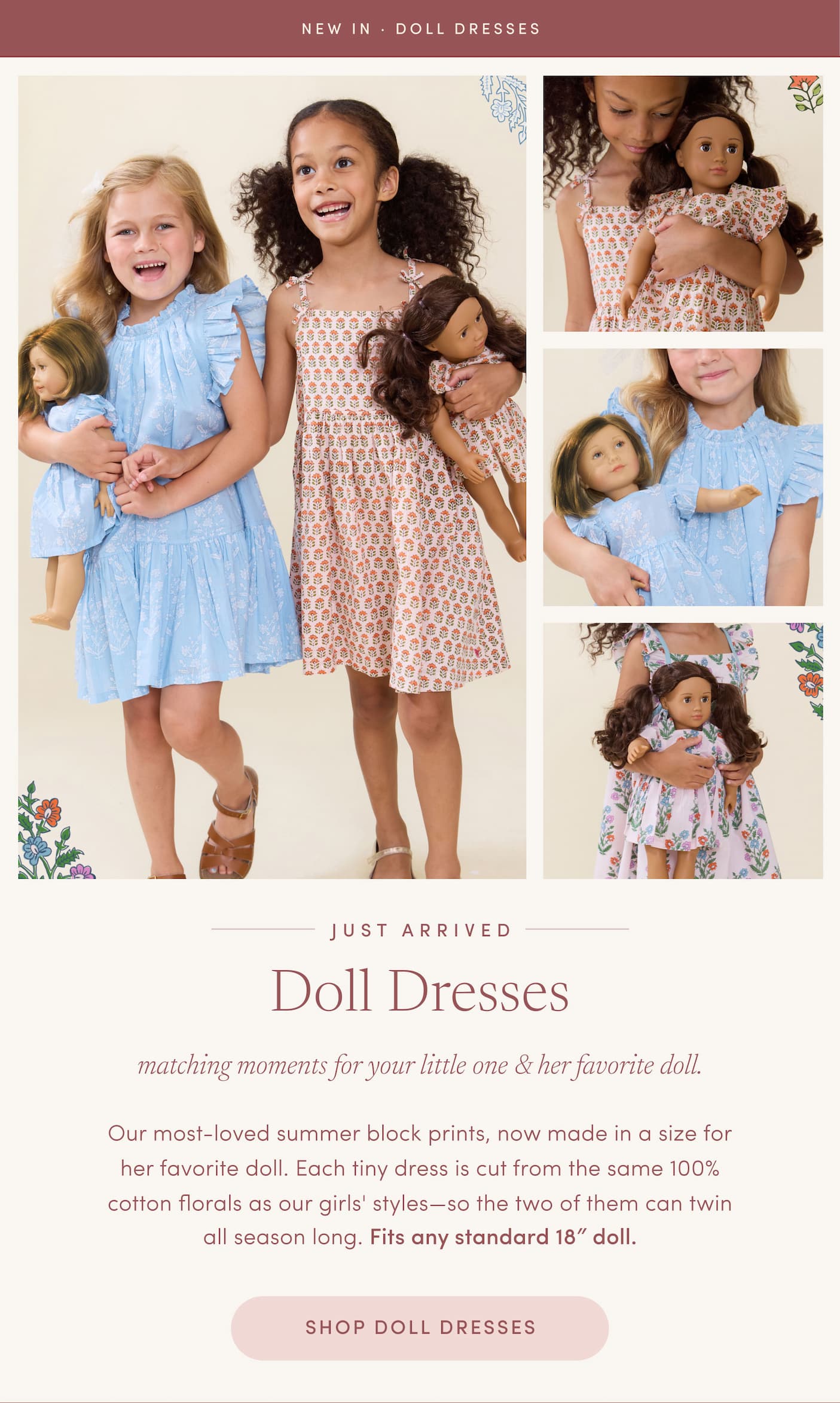 Shop Doll Dresses!