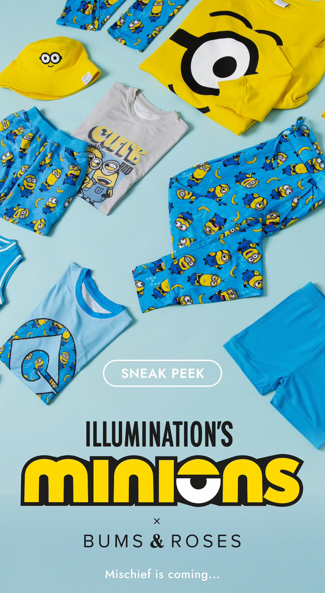 SNEAK PEEK: Illuminations Minions x Bums & Roses exclusive collab launches tomorrow.