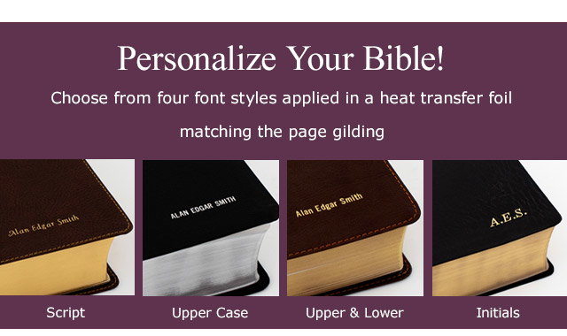 Personalize Your Bible!