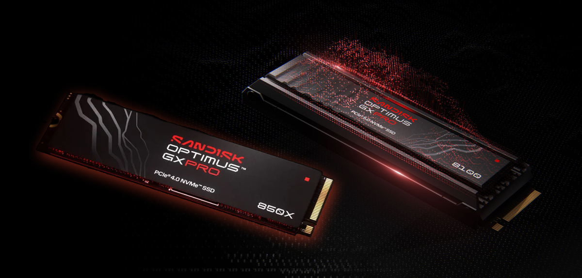 A SANDISK Optimus™ GX PRO 8100 NVMe™ SSD & SANDISK Optimus™ GX PRO 850X NVMe™ SSD