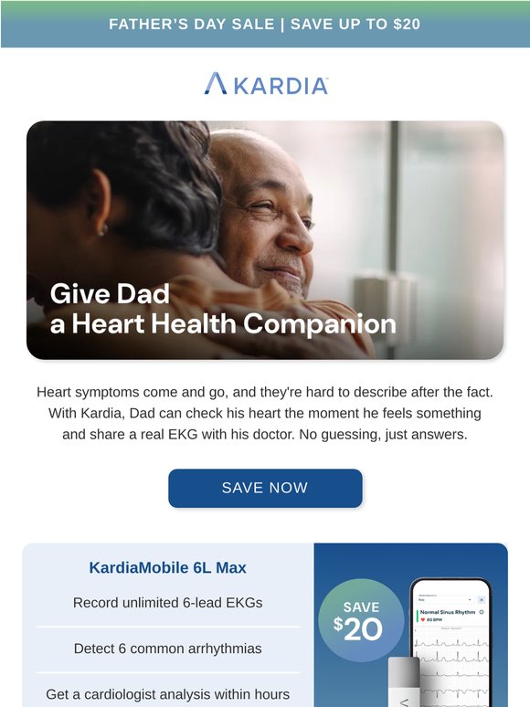 Give Dad a Heart Health Companion 💙 Save $20