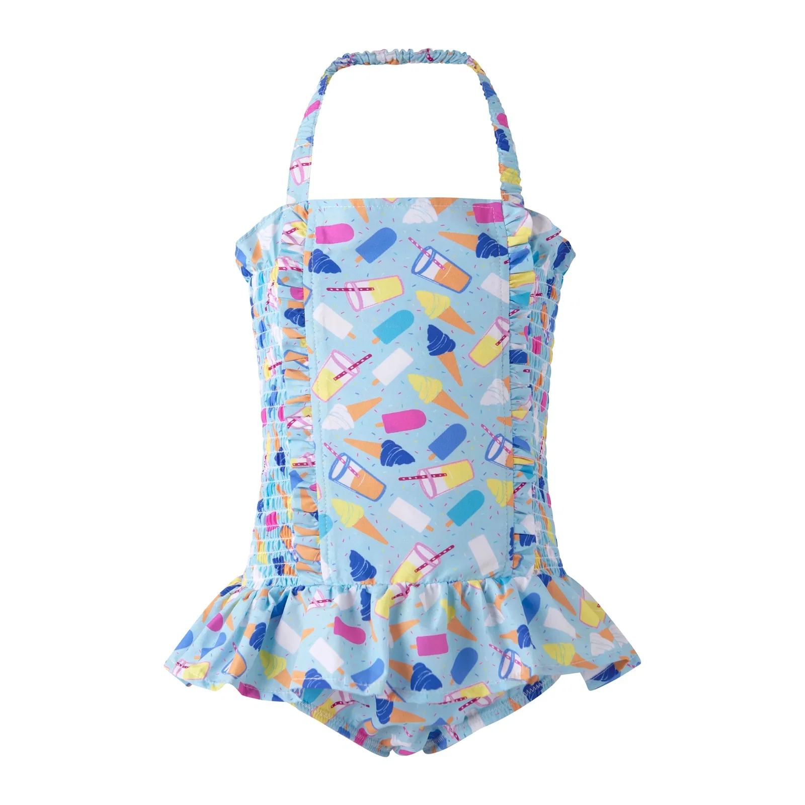 Ice Cream Ruched Swimsuit