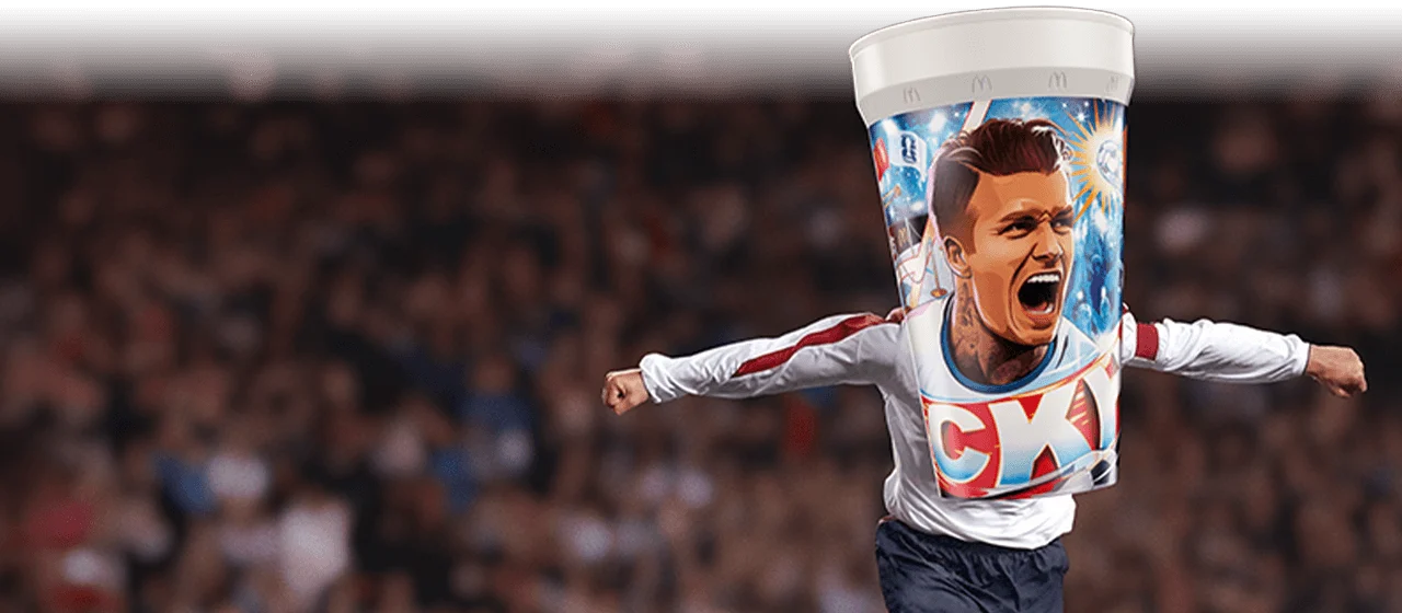 The David Beckham collectible cup