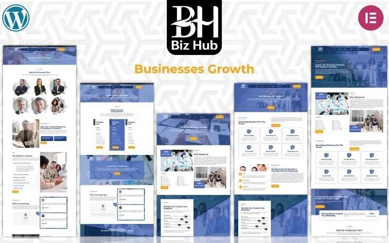 BizHub – Business Multipurpose Modern Free Elementor Template BizHub – Business Multipurpose Modern Free Elementor Template