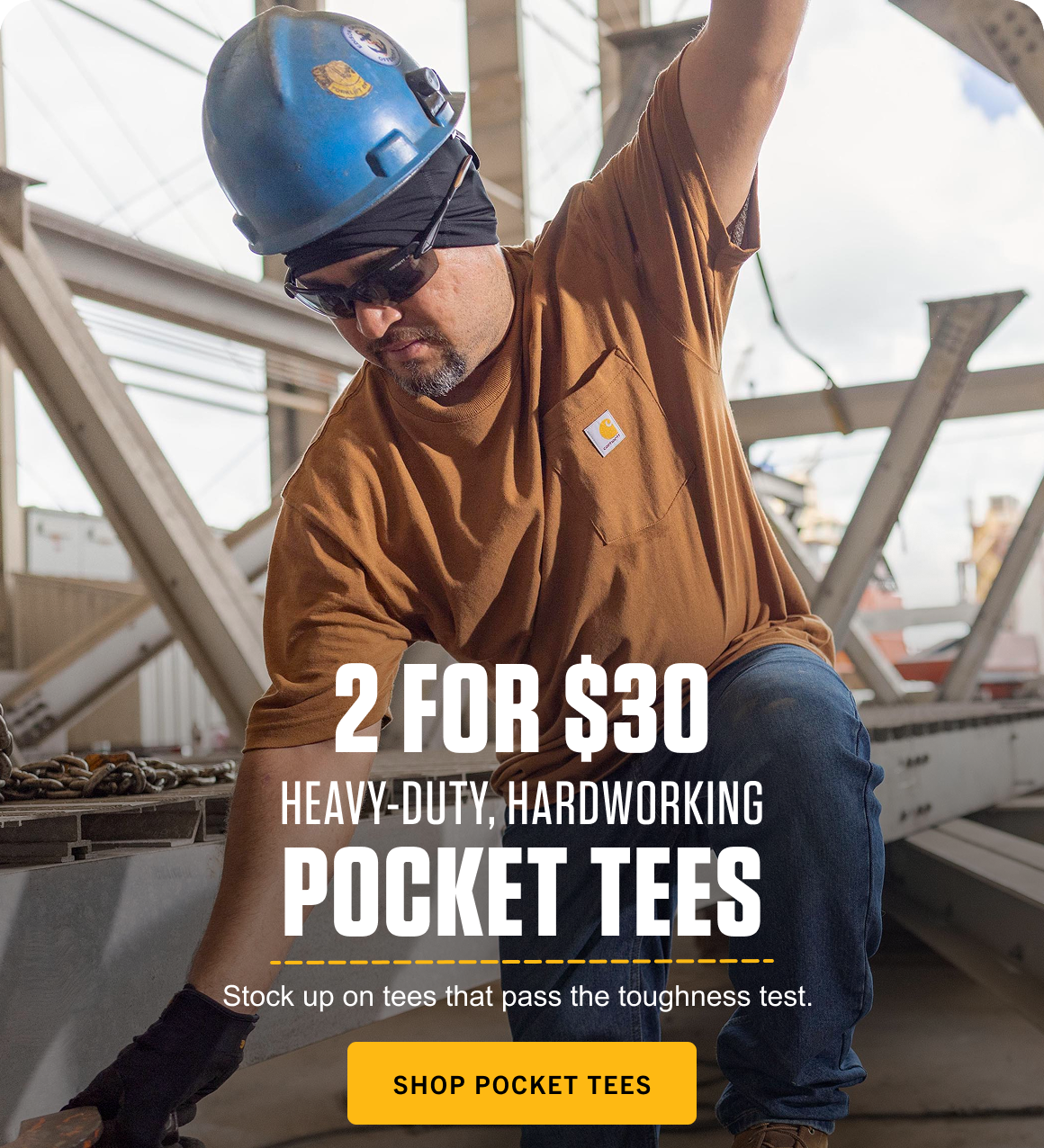 25% Heavy-Duty, Hardworking Pocket Tees