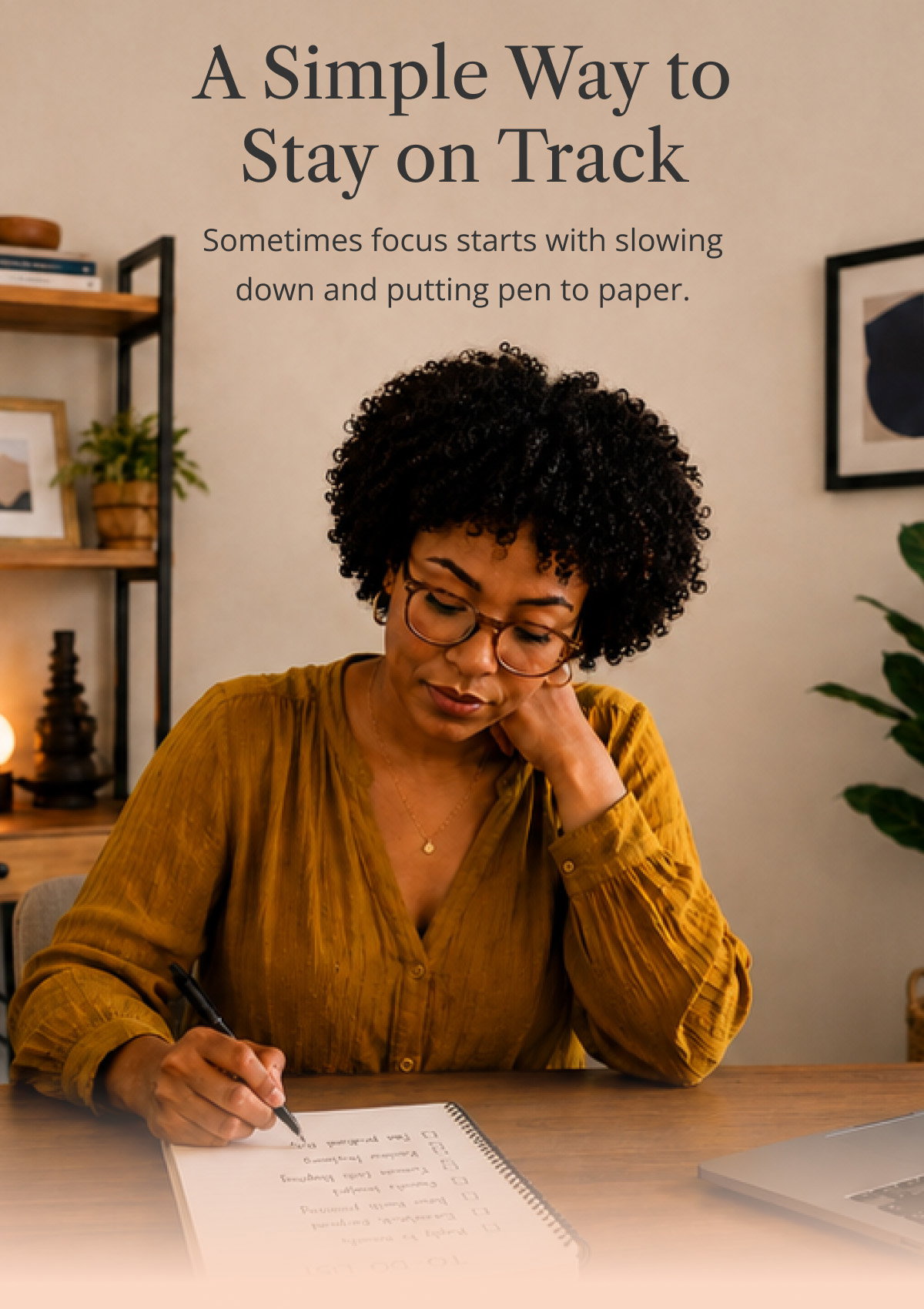  A Simple Way to Stay on Track