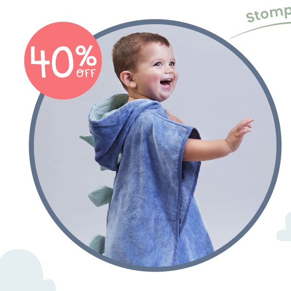 Personalised Dinosaur Towelling Poncho