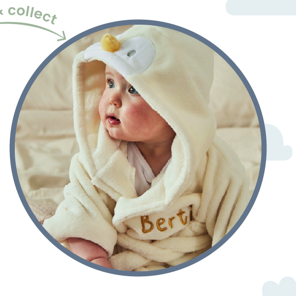 Personalised Chick Fleece Robe