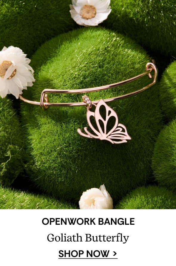 Goliath Butterfly Openwork Bangle