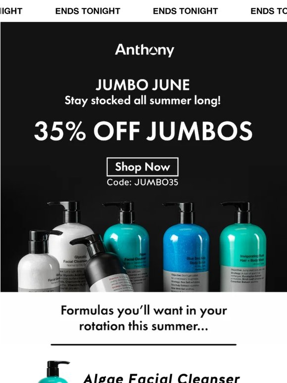 Final Hours 📢 35% off Jumbos