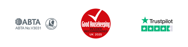ABTA, GH & Trustpilot logos