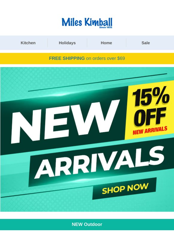 One-Day Deal: 15% Off What's New