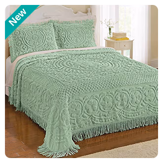 Calista Chenille Bedspread Set