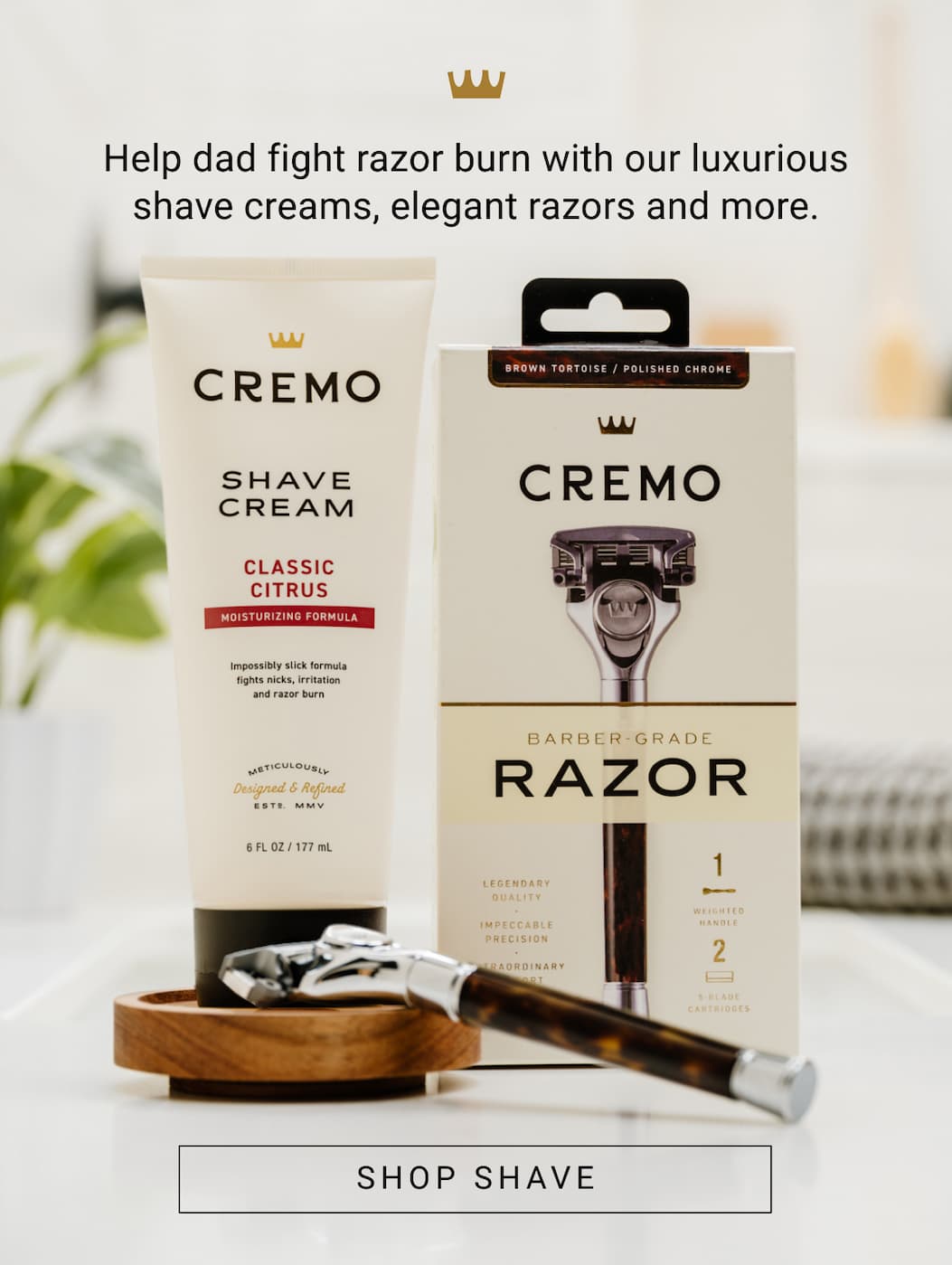 Help dad fight razor burn – Shop Shave