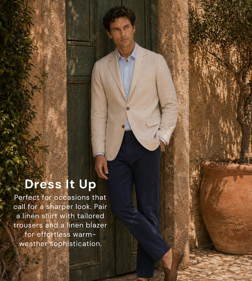 Linen Shirt Formal 