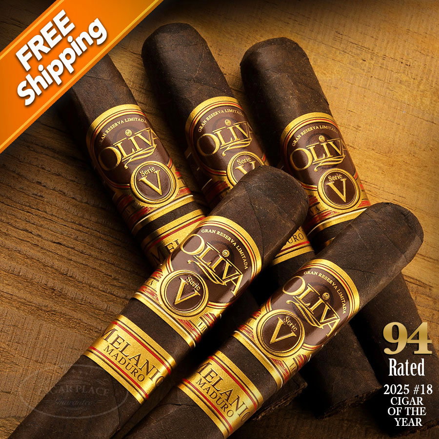 Image of Oliva Serie V Melanio Maduro Robusto Pack of 5 Cigars - 2025 #18 Cigar of the Year