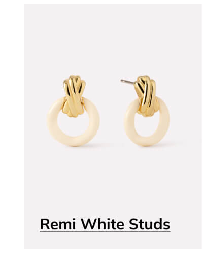 Remi White Studs Remi White Studs