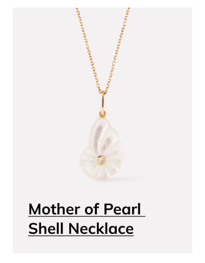 Mother of Pearl Shell Necklace Mother of Pearl Shell Necklace