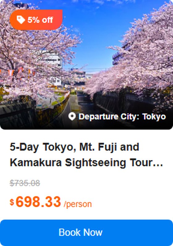 5-Day Tokyo, Mt. Fuji and Kamakura Sightseeing Tour: Oshino Hakkai, Kamakura Buddha and Tsurugaoka Hachimangu Shrine丨1 Free Day and No Shopping Stops 4.7 (41 reviews) Tour Code: 738285