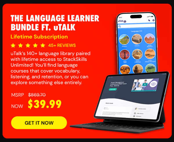 The Language Learner Lifetime Subscription Bundle ft. uTalk