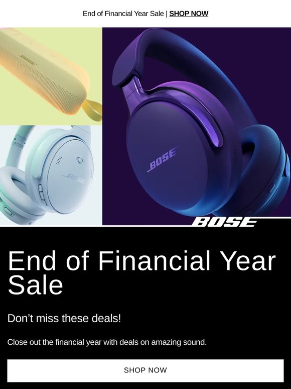 The End of Financial Year Sale is on!