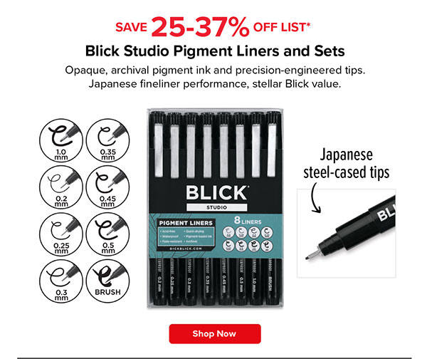 Blick Studio Pigment Liners and Sets