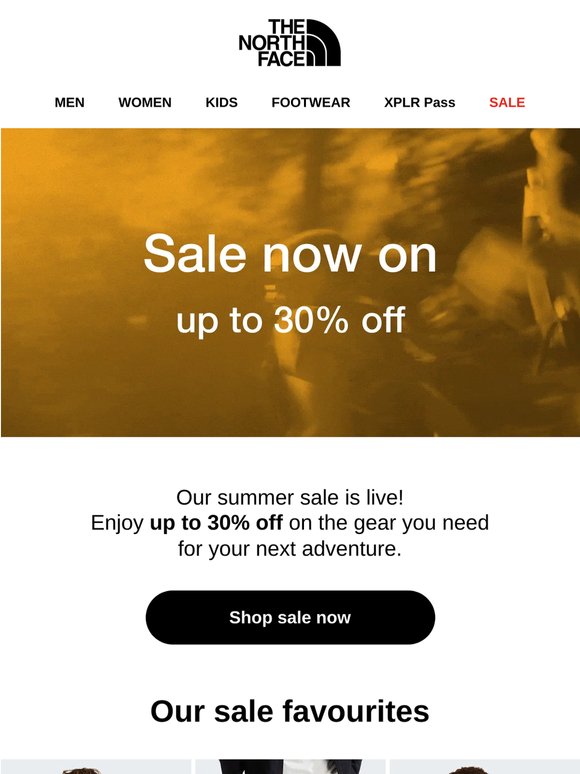 Sale up to 30% off starts now!