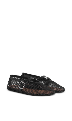 Fishnet ballet flats
