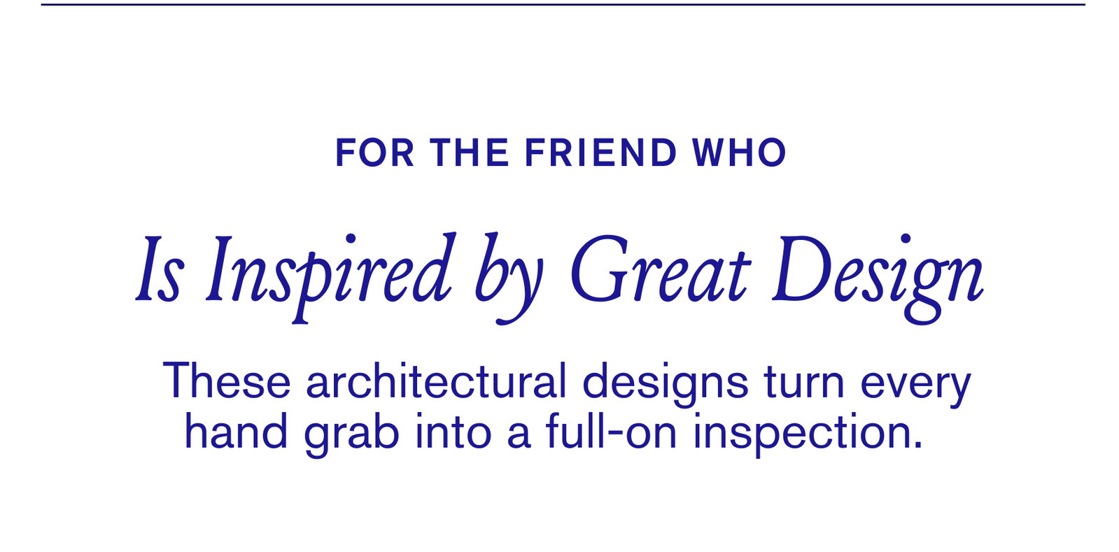Inspired by great design