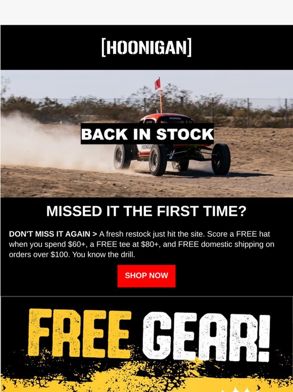 IT'S RESTOCK DAY!
