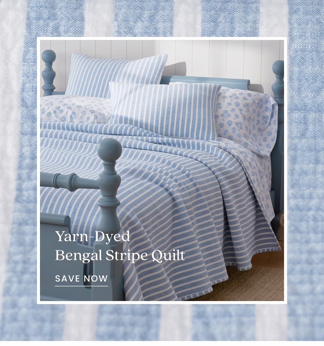 Yarn-Dyed Pencil Stripe Quilt
