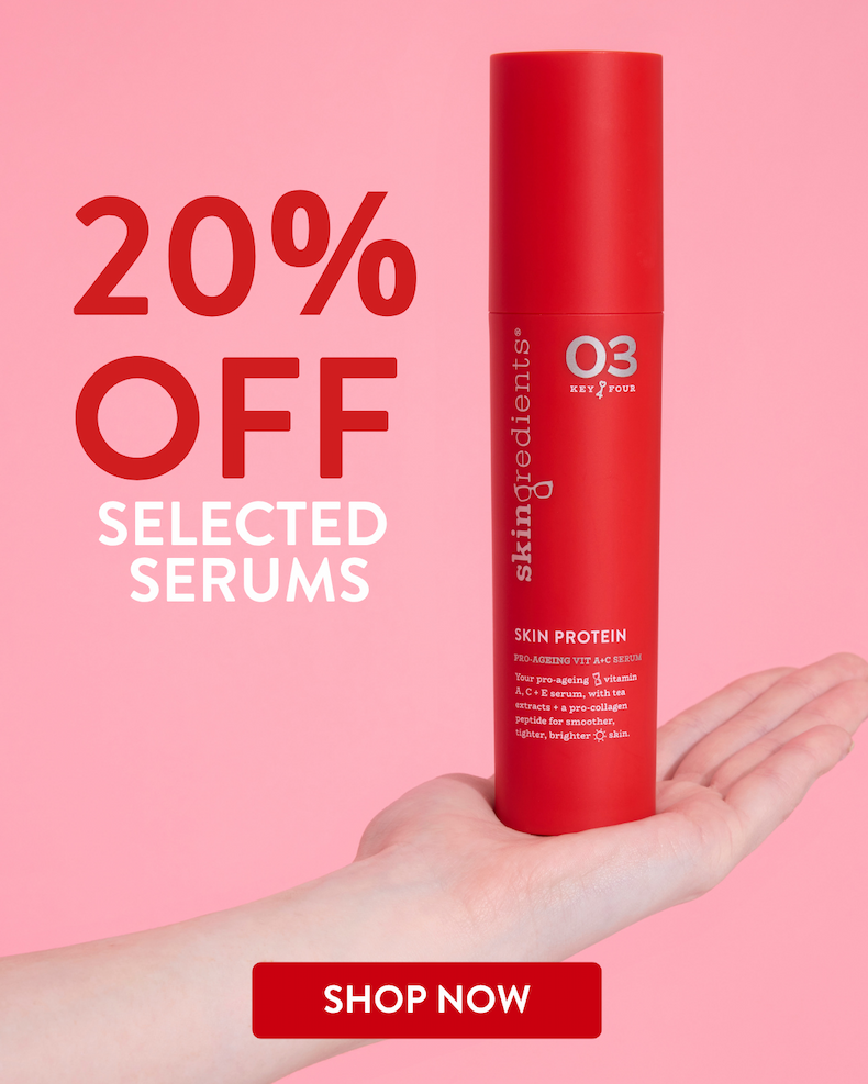 20% off selected serums