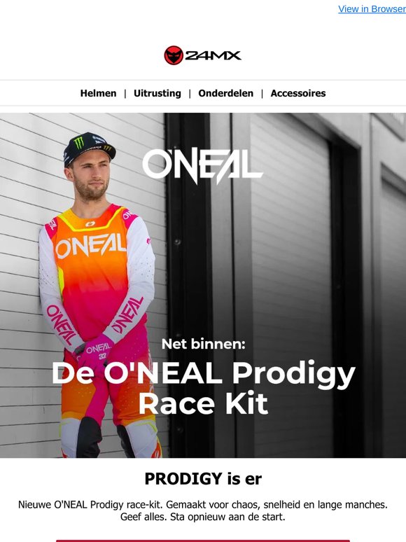 Nieuwe race-kit van O'NEAL. Bewezen wanneer het erop aankomt.
