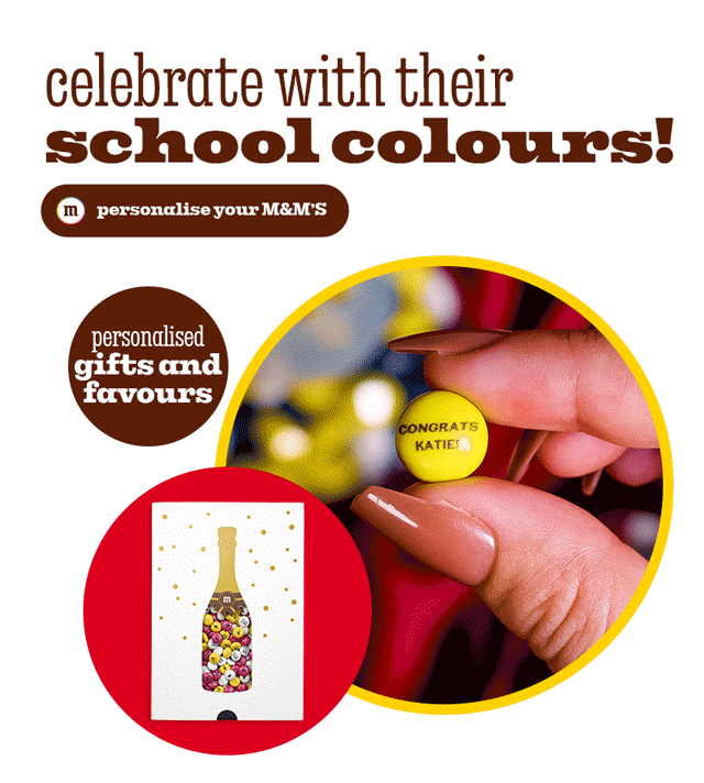 PERSONALIZE YOUR M&M'S