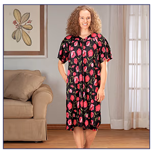 Printed House Dress with Pockets by Sawyer Creek™