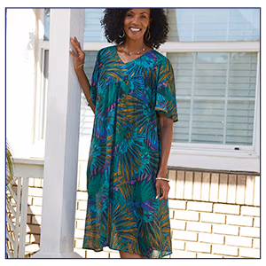 Crinkle Cotton Patio Dress