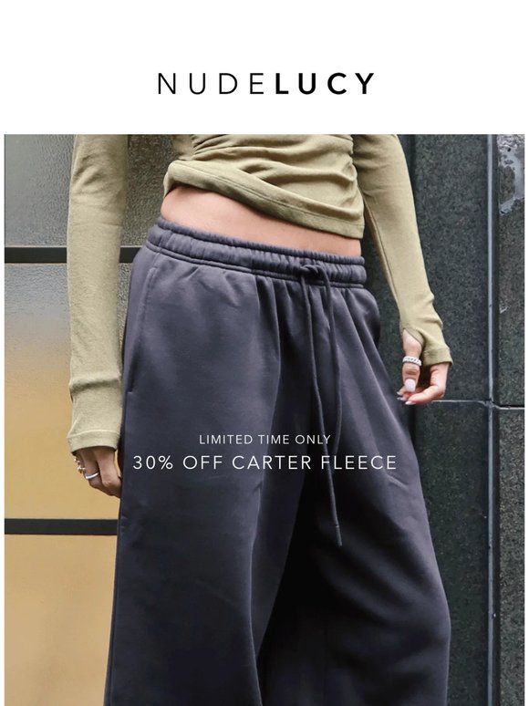 30% Off Carter Fleece Continues